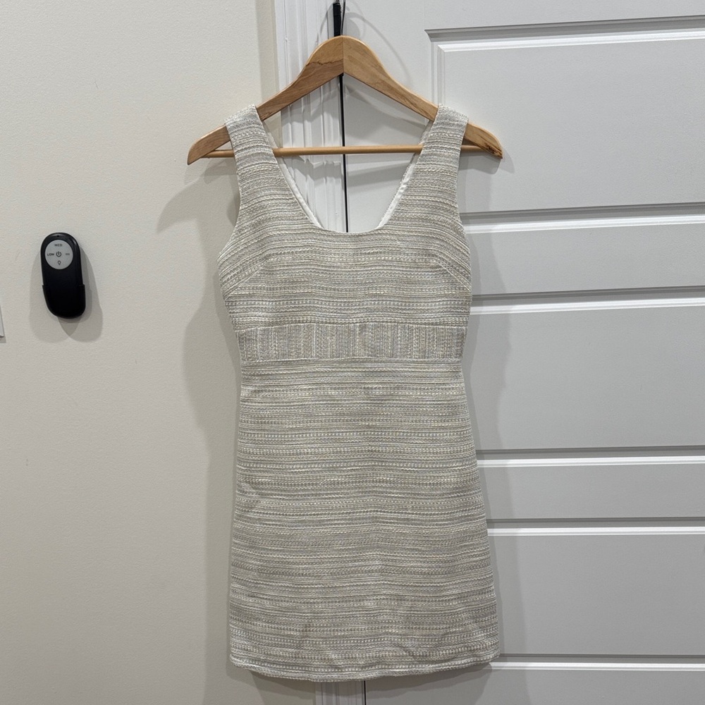 By Smith NY Women’s Luxury Cocktail Dress High End Beige Shimmery Classy Chic